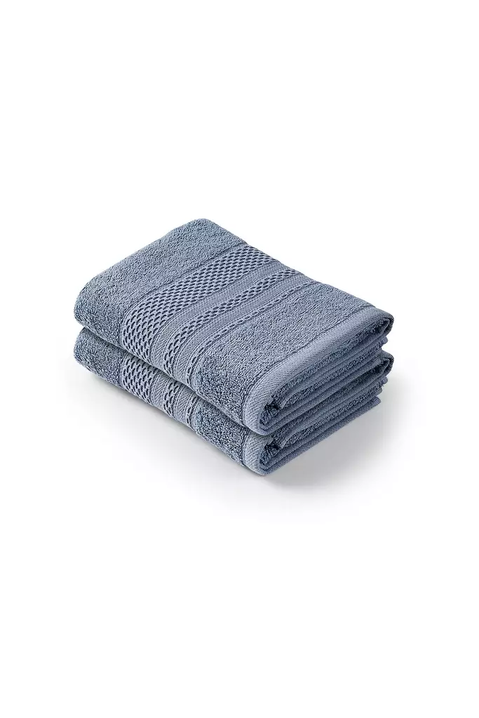 Handduk Set Mijölnir Indigo Blå 100% Bomull 50x90 cm & 50x90 cm - Handdukar - 8684283056705 - 1