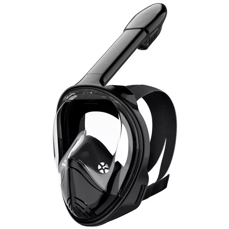 ISport Full Face dykmask, svart, L/XL - Simglasögon, snorklar, fenor - 6438014375175 - 1