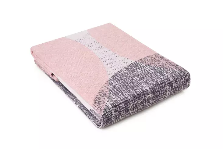 Dubbel piqué, grå, 200 x 230 cm, hållbar, lättskött - Överkast och plädar - 8684282994565 - 1