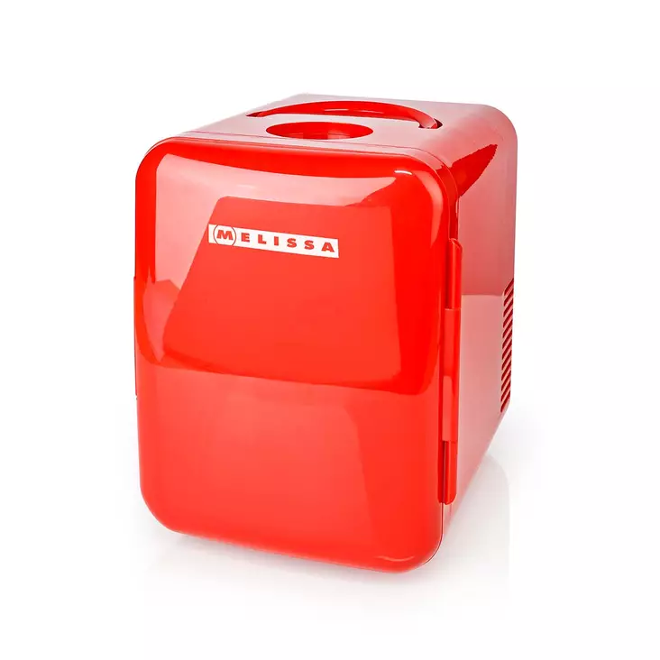 Bärbart minikylskåp | 6 burkar / 4 l kapacitet | 100-240 V / 12 V | Värme- / kylfunktion | Bärhandtag | Röd - Nedis produkter - 8711902090205 - 1