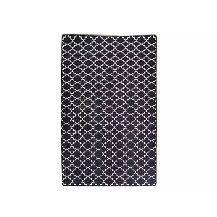 Gångmatta (80 x 200), svart/vit, 80 x 200 cm, antibakteriell, maskintvättbar - Små mattor och gångmattor - 8682870124875 - 1