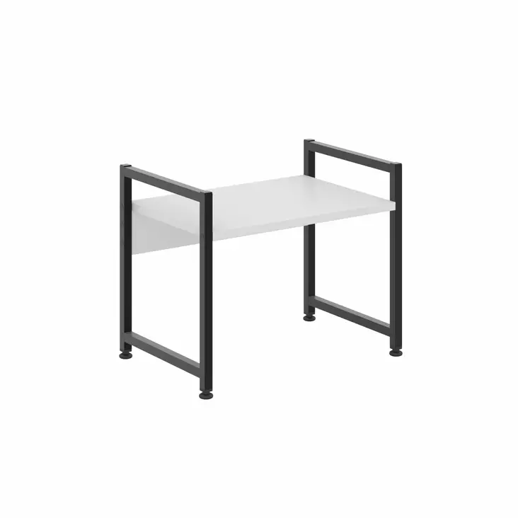 Köks Hylla Hanah Home Malta Vit Svart Spånskiva 53x41x35 cm - Kökshyllor - 8684283685615 - 1