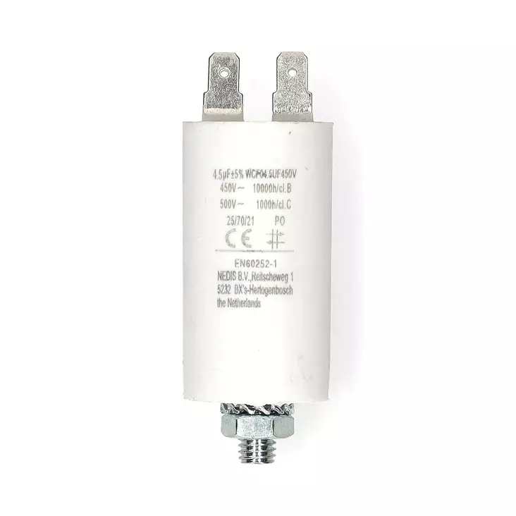 Kondensator | 4.5 uF | 450 V | Faston | 1 st. - Reservdelar - 5412810477135 - 10