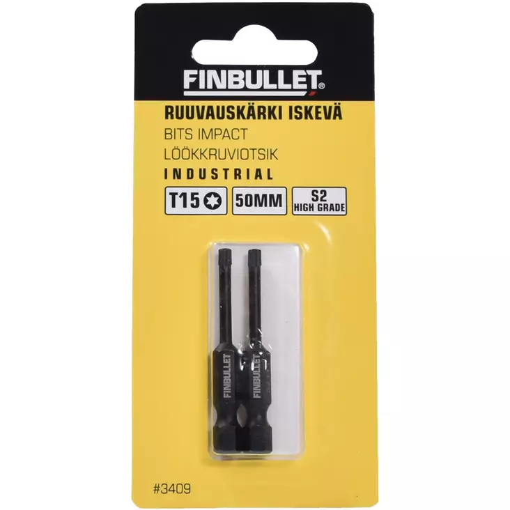 Konekärki iskevä T15*50mm 2kpl - Borrsatser och borrspetsar - 6438152034095 - 1