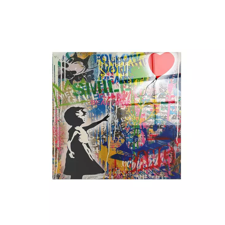 Glastavla Wallxpert Flerfärgad Glas 50x50 cm - Tavlor och ramar - 8684282239475 - 1