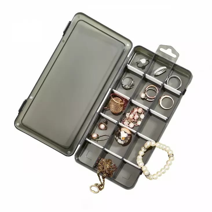 Smyckeskrin Aberto Design ORG-2020 Svart Polypropen 20x10x3 cm - Dekorationer, prydnadsföremål - 8684282435235 - 1