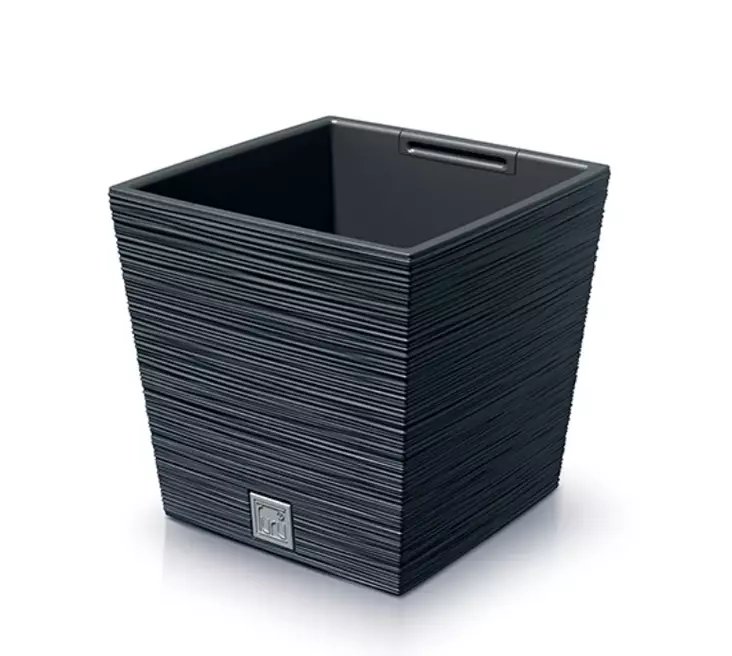 Kukkaruukku Furu Low 30 cm antrasiitti - Hängande blomkrukor och vaser - 5905197457475 - 1