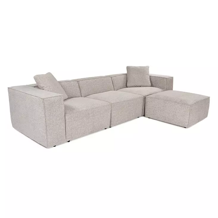 Hörnsoffa Atelier del Sofa Lora Mocca Linne 303x193x65 cm - Soffor - 8684282056515 - 1