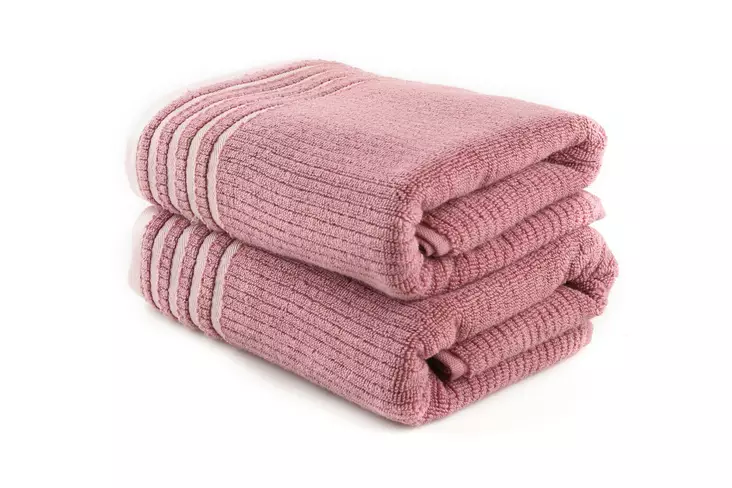 Badlakan-set (2 st), rosa, 75 x 150 cm, mjuk, absorberande - Handdukar - 8684282254225 - 1