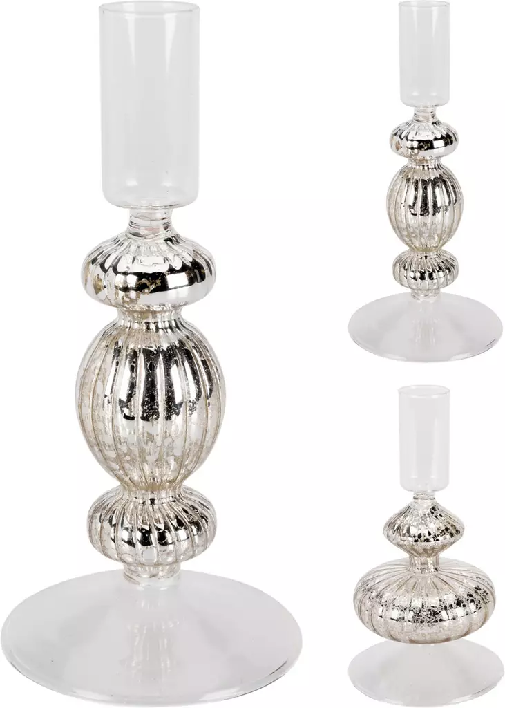 Kynttilänjalka, lasi 16 cm, kulta - Ljus och lyktor - 8721037062695 - 1