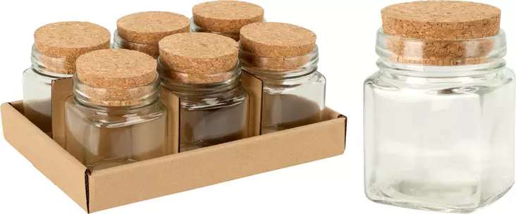 Glasförvaringsburk med korklock 160 ml - Matfrysning och konservering - 8720573955775 - 1