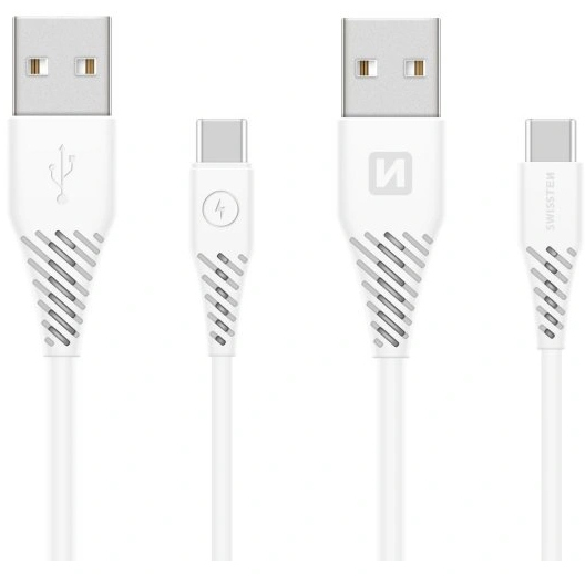 Laddnings- och datakabel USB-A/ USB-C 3.1, 1,5 m vit - USB-C-kablar - 8595217460195 - 1