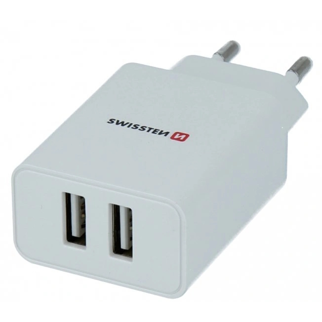 Laddare 2,1A + Lightning-kabel 1,2m vit - Nätladdare - 8595217464445 - 1