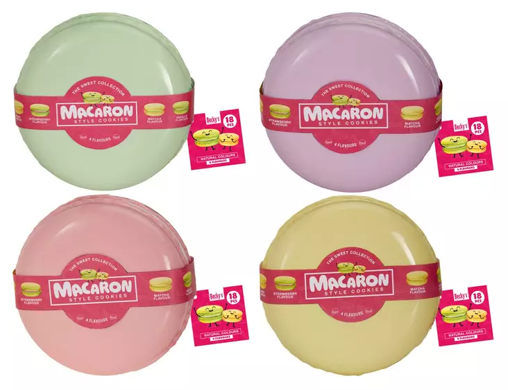 Mega Macarons kakor 18 st med fyra smaker - Kakor och snacks - 8713305822025 - 1