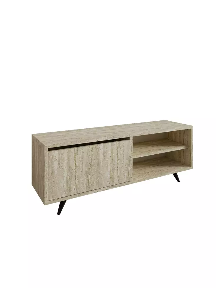 TV-bänk Hanah Home Maku Travertin Spånskiva 120x47x35 cm - TV-bänkar - 8684282994305 - 1
