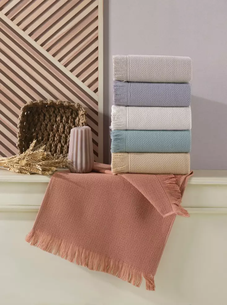 Tvätthandduk Set Mijölnir Flerfärgad 100% Mikrobomull 40x60 cm 6 Delar - Handdukar - 8684282192695 - 1