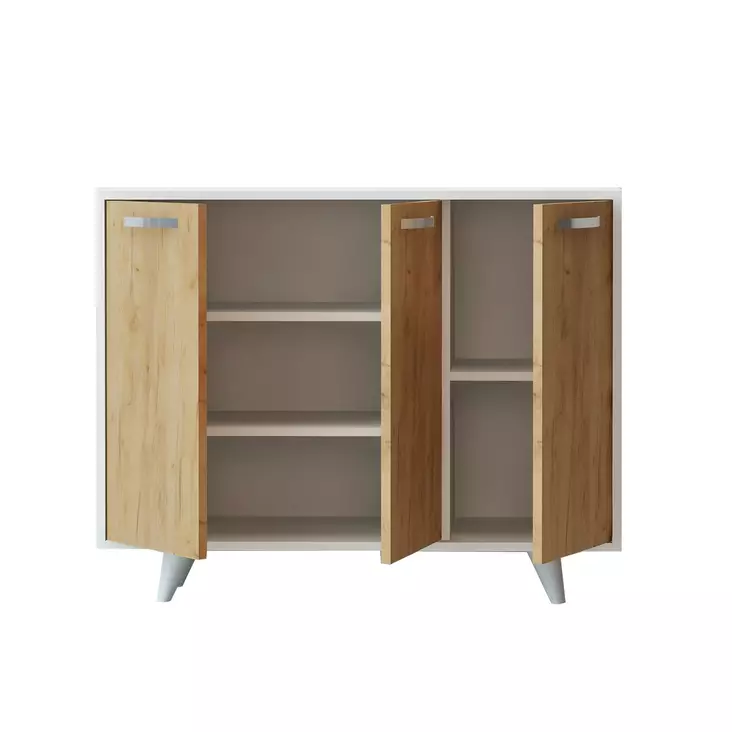 Förvaringsskåp Hanah Home Piffa Ek Spånskiva 100x82x35 cm - Skåp och byråer - 8681875179125 - 1