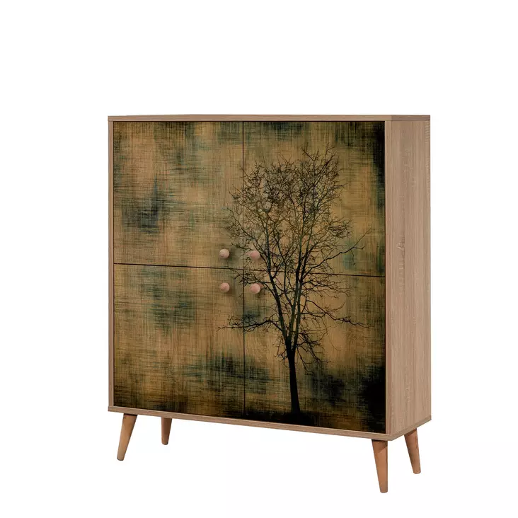 Förvaringsskåp Hanah Home Multilux Sonoma Ek Spånskiva 95x111x36 cm - Skåp och byråer - 8681875340945 - 1