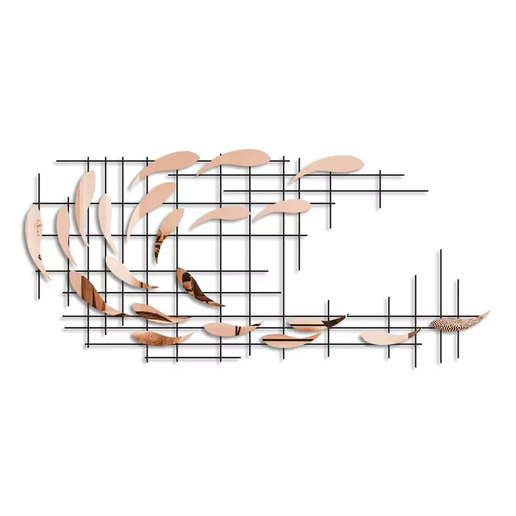 Väggdekor Metall Wallity Flerfärgad Metall 100x45x4 cm - Dekorationer, prydnadsföremål - 8683743851485 - 1