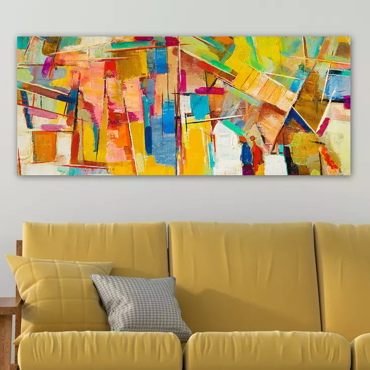 Canvastavla Wallity Flerfärgad Canvas 50x120 cm - Tavlor och ramar - 8682870429635 - 1