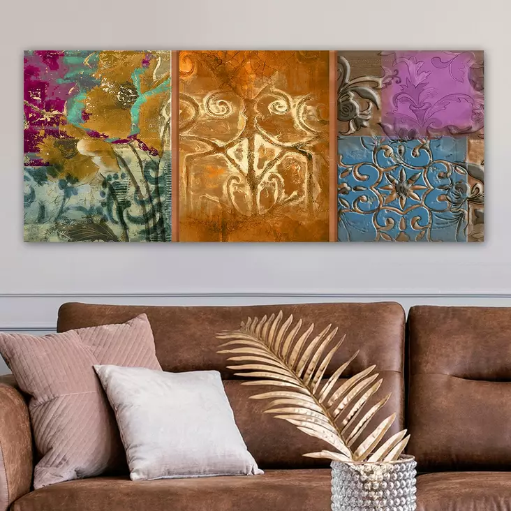 Canvastavla Wallity Flerfärgad Canvas 50x120 cm - Tavlor och ramar - 8682870433595 - 1