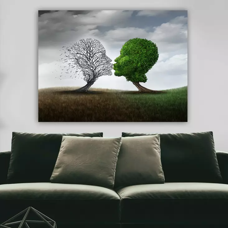 Canvastavla Wallity Flerfärgad Canvas 70x100 cm - Tavlor och ramar - 8682870222205 - 1