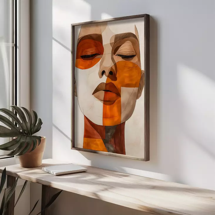 Inramad MDF-tavla Wallity Flerfärgad MDF 50x70 cm - Tavlor och ramar - 8684282631095 - 1