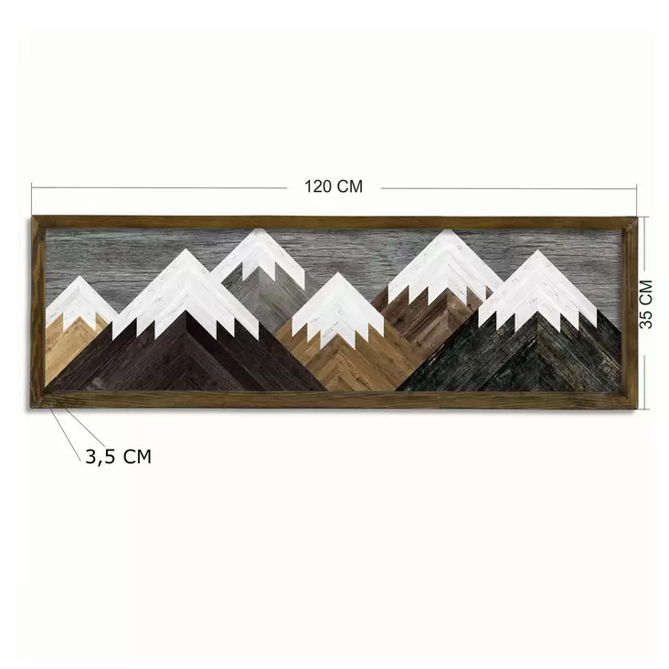 Inramad MDF-tavla Wallity Flerfärgad MDF 35x120 cm - Tavlor och ramar - 8681875149395 - 1