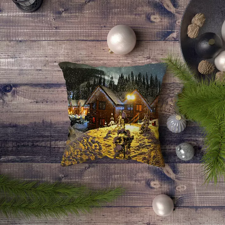 Kuddfodral Aberto Design NYXMAS070 Flerfärgad Polybomull 43x43 cm - Prydnadskuddar - 8683743249435 - 1