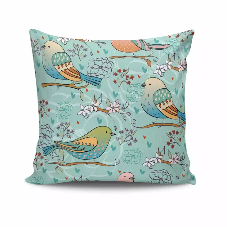 Kuddfodral Aberto Design NKRLNT049 Flerfärgad Bomull Polyester 43x43 cm - Prydnadskuddar - 8681181409275 - 1