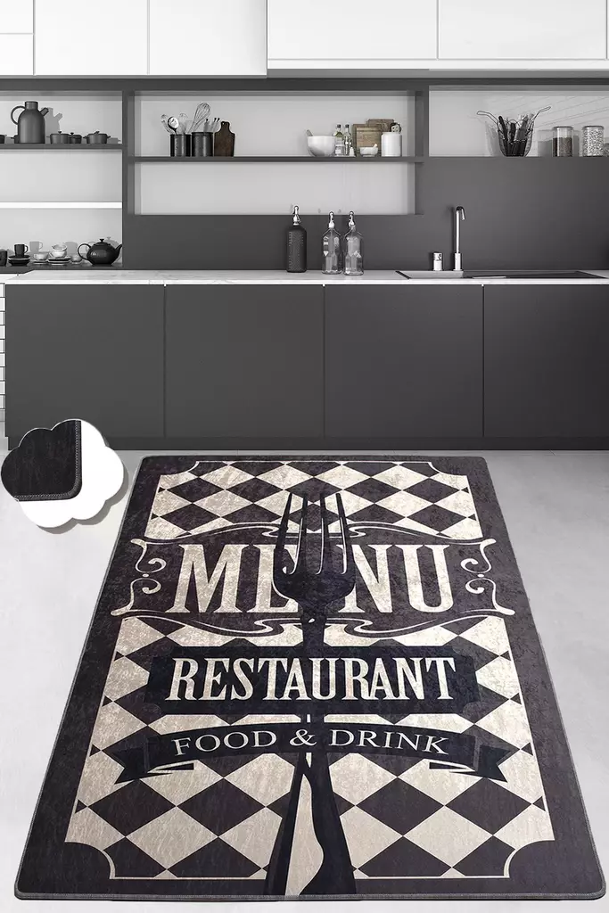 Gångmatta Conceptum Djt Krämvit Polyester 80x150 cm - Små mattor och gångmattor - 8682870192225 - 1