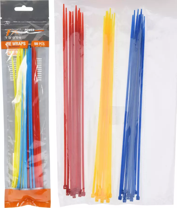 Kabelband 50st 25cm 3 färger - Hushållsprodukter - 8719987431715 - 1