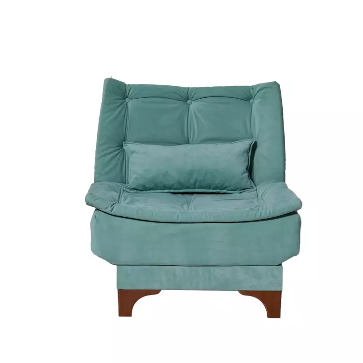 Öronlappsfåtölj Atelier del Sofa Kelebek Havsgrön Tyg 75x85x90 cm - Fåtöljer - 8681875598025 - 1