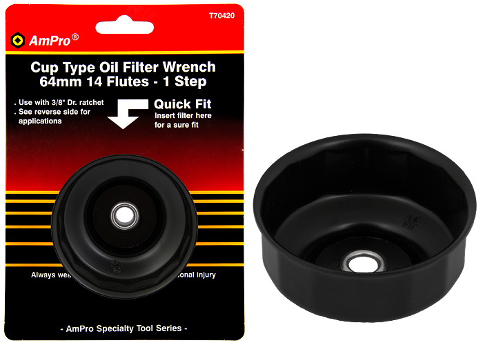 Oljefilteravdragare 64 mm - Verkstadens specialverktyg - 795609704205 - 1