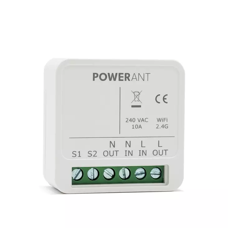 Powerant smart relä för timpris 10A WiFi - Timers & fjärrstyrda uttag - 6429830161745 - 1