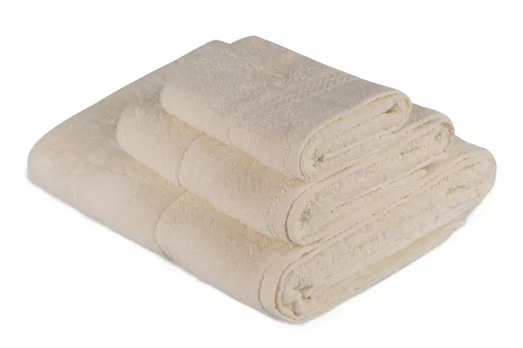 Handduksset L'essentiel Krämvit 100% Bomull 30x50 cm & 50x90 cm & 70x140 cm - Handdukar - 8681181552865 - 1