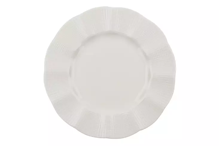 Matservis (18 delar), vit, 25 x 25 x 2 cm, hållbar, praktisk - Tallrikar - 8683342964715 - 1