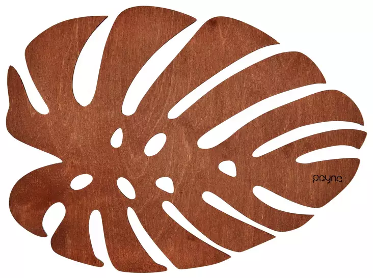 Bordstablettset Hermia Monstera Rose Trä 6 Delar - Dukar och tabletter - 8684282345305 - 1