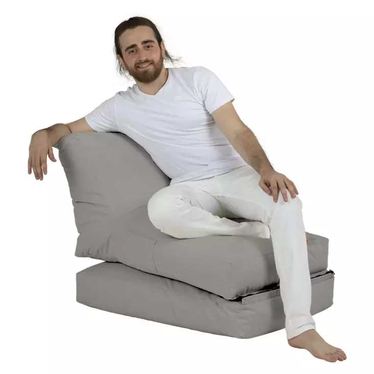 Sittsäck Atelier del Sofa Siesta Fume Polyester 55x180 cm - Saccosäckar - 8683743039715 - 1