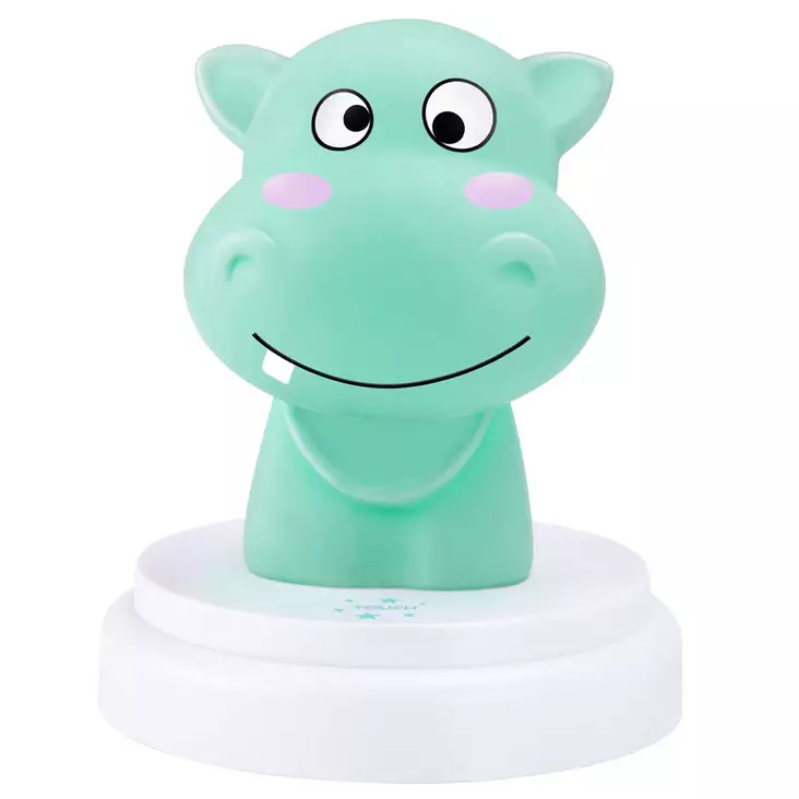 SILLY HIPPO LED nattlampa flodhäst blå - Nattlampor - 8712412676545 - 10