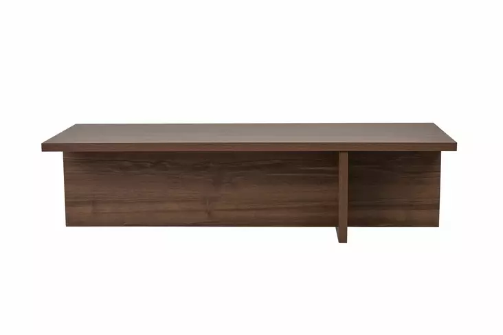 Soffbord, valnöt, 120 cm x 30 cm x 45 cm, hållbart, stilrent, rymligt - Bord - 8684283787845 - 1
