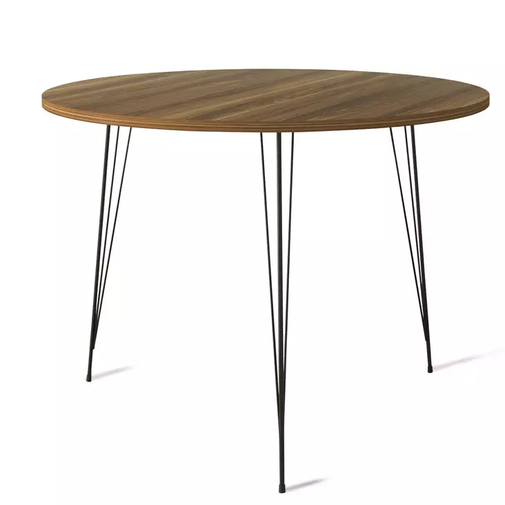 Matbord Hanah Home Sandalf Valnöt Spånskiva 90x75x90 cm - Bord - 8681875741865 - 1