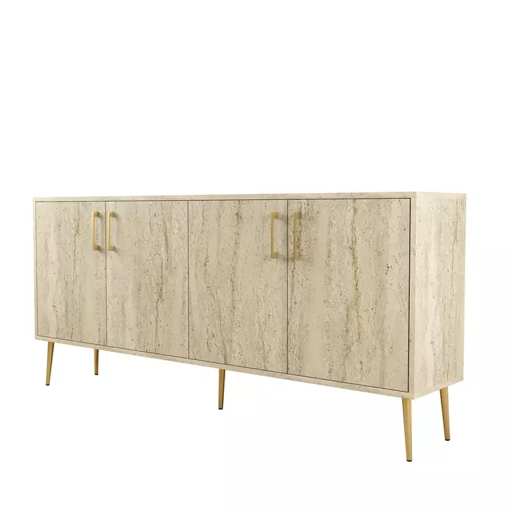 Konsolbord Hanah Home Kiev Travertin Spånskiva 180x78x35 cm - Byråer och skåp - 8684283020775 - 1