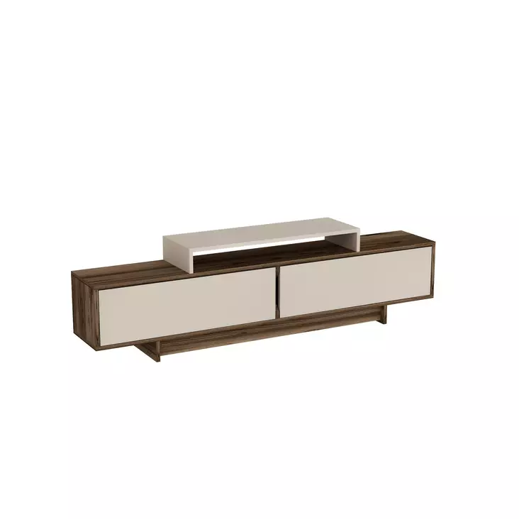 TV-bänk Hanah Home Grasyas Ljus Valnöt Beige Spånskiva 180x50,2x29,6 cm - TV-bänkar - 8684283434015 - 1