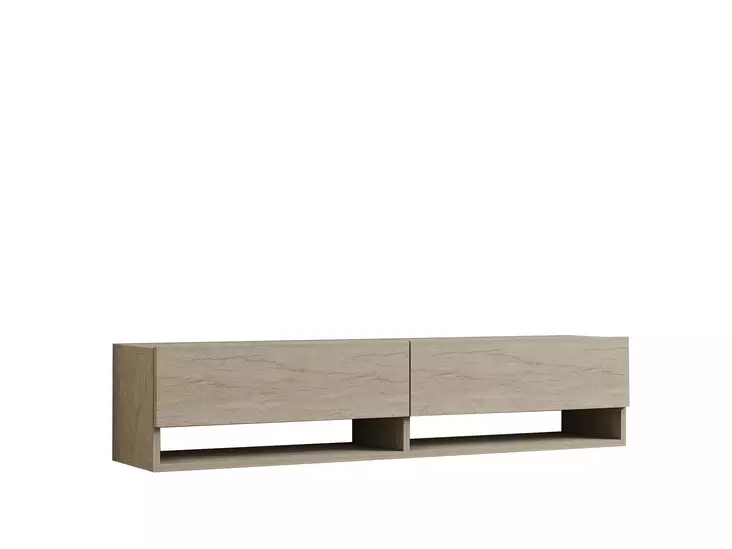 TV-bänk Hanah Home Arges Travertin Spånskiva 141x31x30 cm - TV-bänkar - 8684283021345 - 1