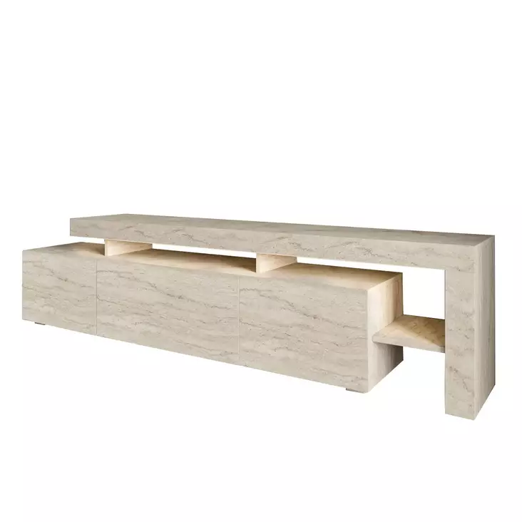 TV-bänk Hanah Home Beliz Travertin Spånskiva 192x53x37 cm - TV-bänkar - 8684283026715 - 1