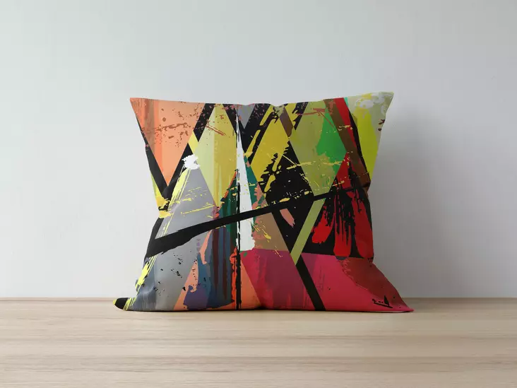 Kuddfodral, flerfärgat, 43 x 43 cm, tåligt, lättskött - Kuddar och täcken - 8682870195745 - 1