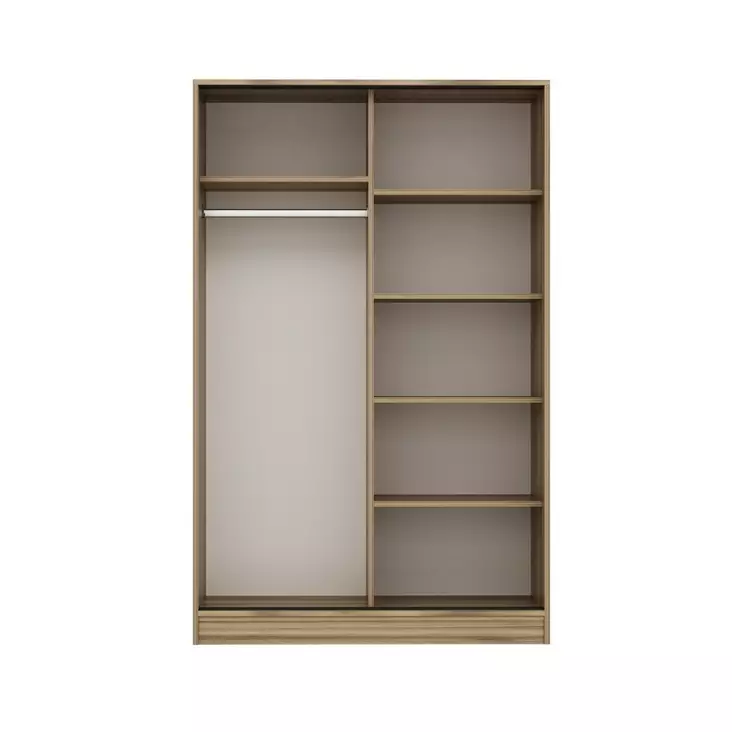 Garderob Hanah Home Kale White Oak Vit Ek Spånskiva 120x190x60 cm - Garderober - 8683742561255 - 1