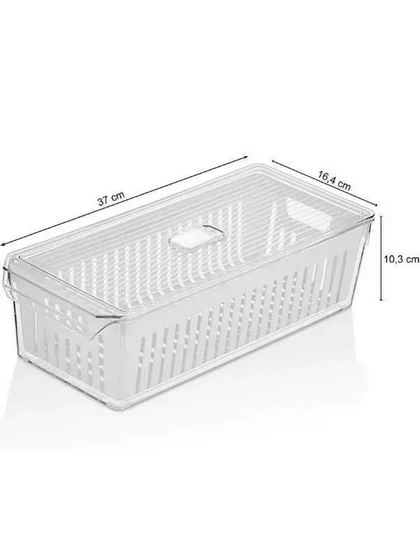 Förvaringslåda Set Hermia Vit Plast 3 Delar - Matlådor och matförvaringsbehållare - 8684283590315 - 1