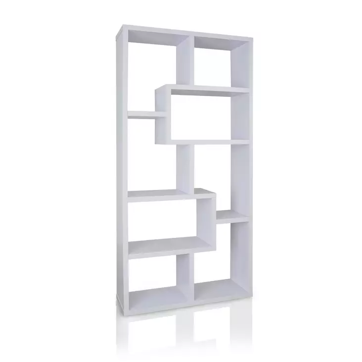Bokhylla Hanah Home Zep Vit Spånskiva 90x183,6x29,5 cm - Bokhyllor - 8681181980385 - 1